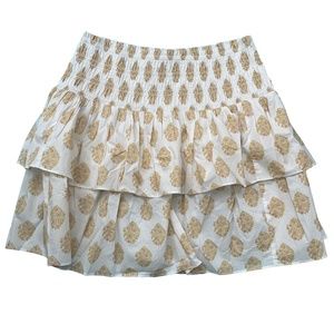 J. Crew Smocked Mini Skirt XL